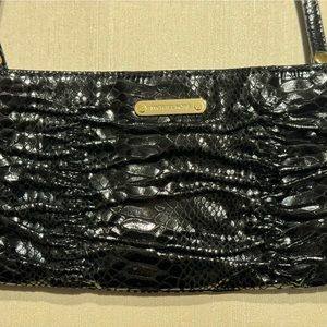 Michael kors black snake pattern handbag
